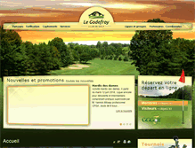 Tablet Screenshot of golfgodefroy.qc.ca